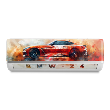 Yashashv™ Sports Car Sticker for Split AC | Luxury Racing Car Vinyl Decal for Split Air Conditioner Front Panel