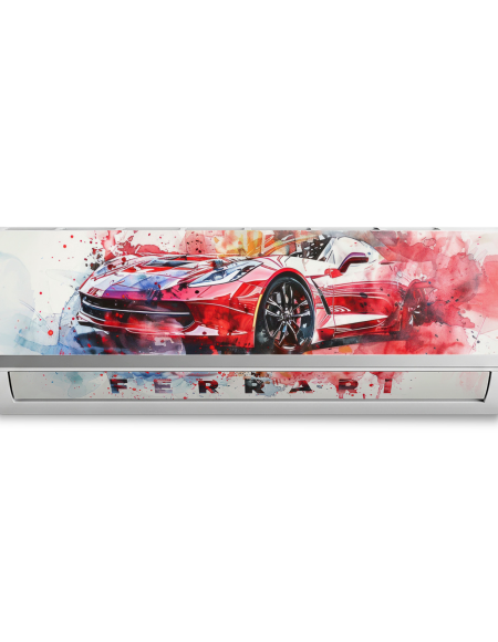 Yashashv™ Sports Car Sticker for Split AC | Luxury Racing Car Vinyl Decal for Split Air Conditioner Front Panel